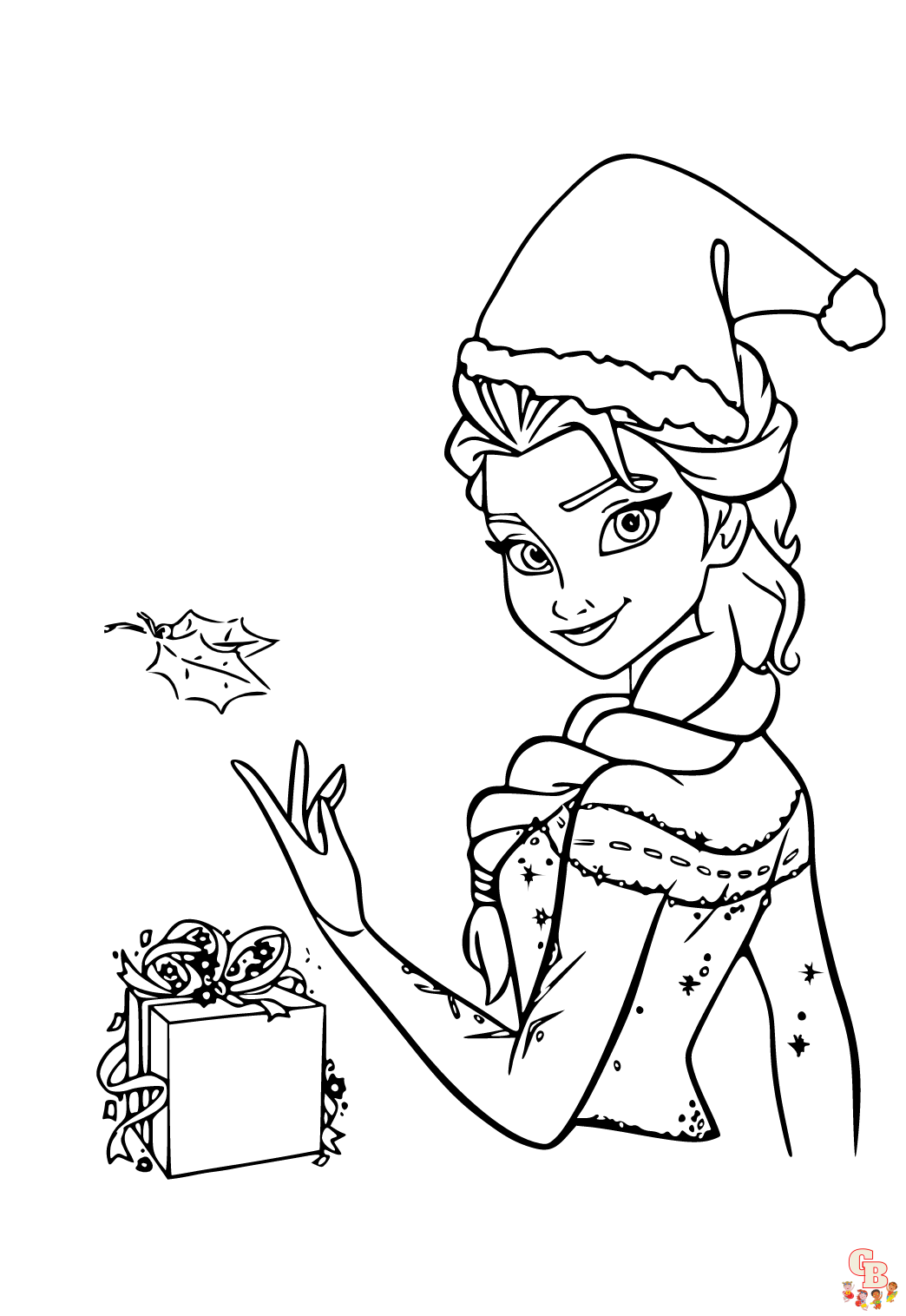Disney Princess Coloring Pages Christmas.png